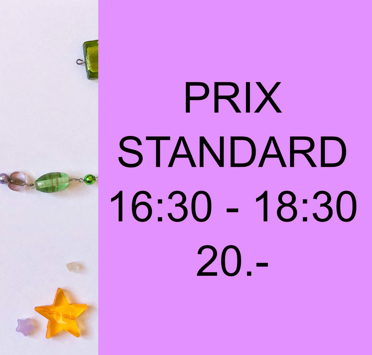 Prix standard session 16:30-18:30